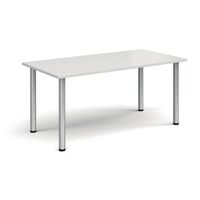 Rectangular Silver Leg Meeting Table