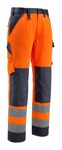 MASCOT Warnschutzbundhose Maitland Orange/Schwarzblau Gr. 68