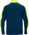 Sweatshirt mit kurzen Reißverschluß 7449 RTS dunkelblau - Rückansicht