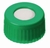 PP Schraubverschlüsse ND9 (Kurzgewinde) fertig montiert (LLG-Labware) | Farbe: grün