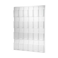 Leaflet Dispenser / Wall-Mounted Holder / Wall-Mounted Leaflet Holder "Deluxe", 24 sections, 1/3 A4