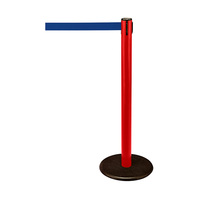 Barrier Post / Barrier Stand "Guide 28" | red blue similar to Pantone 287 2300 mm