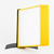 Table Price Holder Frame / Flip Display System / Tabletop Flip Display "EasyMount QuickLoad" | yellow