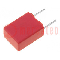 Capacitor: polyester; 22nF; 63VAC; 100VDC; 5mm; ±10%; 4.5x9.5x7.2mm