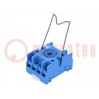 Socket; PIN: 11; 10A; 250VAC; 88.02; for DIN rail mounting; undecal