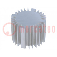 Heatsink; LED; Ø: 70mm; H: 50mm