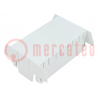 Cover; for enclosures; UL94HB; Series: EH 90 FLAT; Mat: ABS; grey