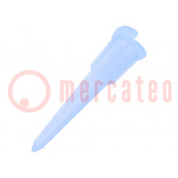 Needle: plastic; 1.25"; Size: 22; double tapered,straight; 0.41mm