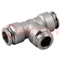 Push-in fitting; T-tap splitter; -0.99÷20bar; Gasket: Viton