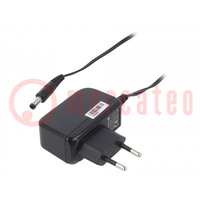 Power supply: switching; mains,plug; 5VDC; 2A; 10W; Plug: EU; 79.11%