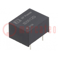 Converter: DC/DC; 1W; Uin: 5V; Uout: 12VDC; Iout: 84mA; DIP; THT; IE