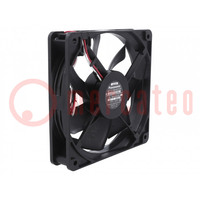 Fan: DC; axial; 24VDC; 120x120x25mm; 173.4m3/h; 45.5dBA; 2800rpm