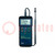 Thermoanemometer; LCD; 3,5 digit (1999); 0÷50°C; Interface: RS232