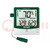 Termohigrómetro; LCD; -10÷60°C; 10÷99%RH; Exact: ±1°C; 0,1°C