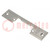 Frontal plate; for electromagnetic lock; stainless steel