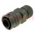 Connector: circular; plug; for cable; PIN: 8; female; crimped; 600V