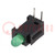 LED; in housing; green; 2.8mm; No.of diodes: 1; 20mA; 40°; 10÷20mcd