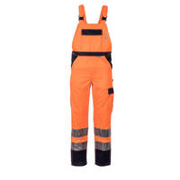 Warnschutzbekleidung Latzhose, Farbe: orange-marine, Gr. 24-29, 42-64, 90-110 Version: 25 - Größe 25