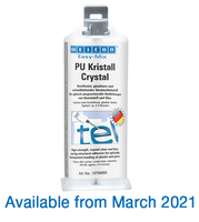 WEICON Easy-Mix PU Crystal Polyurethane Adhesive 50 ml