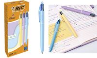 BIC Druckkugelschreiber 4 Colours PASTEL, 12er Kartonbox (5110000)