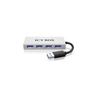 Hub 4-Port IcyBox USB 3.0 IB-AC6104 mit USB 3.0 Kabel (si)