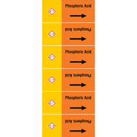 Brady ISO20560PM-135X350-PHOSPHORIC ACID selbstklebendes Etikett Rechteck Dauerhaft Mehrfarbig