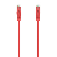AISENS Cable de Red Latiguillo RJ45 LSZH Cat.6A 500 Mhz UTP AWG24, Rojo, 1.0M