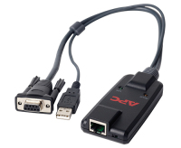 APC KVM-SERIAL cable para video, teclado y ratón (kvm) Negro