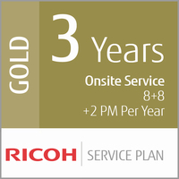 Ricoh 3 Year Gold Service Plan (Low-Vol Production)