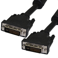 Videk DVI-I Plug to Plug Dual Link Digital-Analogue Monitor Cable 2Mtr-Black