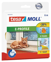 TESA tesamoll 6 m Door/Window Seal rubber Self-adhesive White