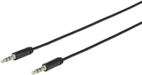 eSTUFF 1.0m 3.5mm - 3.5mm audio kabel 1 m Zwart