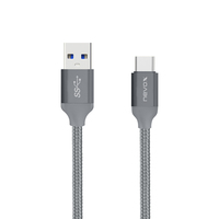 nevox 1480 câble USB USB 3.2 Gen 2 (3.1 Gen 2) 2 m USB A USB C Gris