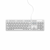 DELL KB216 tastiera USB QWERTY Inglese UK Bianco