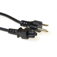 ACT AK5076 cable de transmisión Negro 1,8 m Enchufe tipo A C5 acoplador