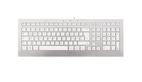 CHERRY STRAIT 3.0 keyboard USB US English Silver, White