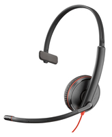 POLY Blackwire 3215 Zestaw słuchawkowy Przewodowa Opaska na głowę Połączenia/muzyka USB Type-C Czarny