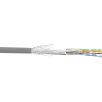 InLine Patch Cable SF/UTP Cat.5e AWG26 CCA PVC grey 500m