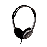 V7 HA310-2EP Kopfhörer & Headset Kabelgebunden Kopfband Musik Schwarz, Silber
