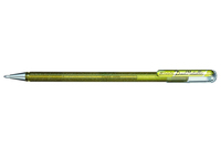 Pentel Hybrid Dual Metallic Penna in gel con cappuccio Fine Oro, Metallico 1 pz