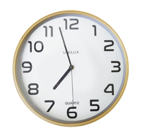Unilux Baltic Pared Quartz clock Alrededor Madera