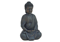 G. Wurm Buddha sitzend in braun aus Poly, 25 cm