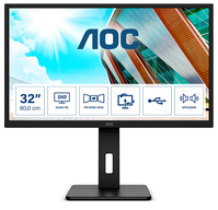 AOC P2 Q32P2 Computerbildschirm 80 cm (31.5") 2560 x 1440 Pixel 2K Ultra HD LED Schwarz