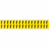 Brady 3420-F etiket Rechthoek Verwijderbaar Zwart, Geel 32 stuk(s)