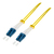 LogiLink FP0LC50 kabel optyczny 50 m LC OS2 Niebieski, Żółty