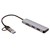 4smarts 469630 laptop dock & poortreplicator Bedraad USB 3.2 Gen 1 (3.1 Gen 1) Type-A + Type-C Grijs