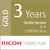 Ricoh 3 Year Gold Service Plan (Low-Vol Production)