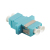 LogiLink FA02LC3 adaptador de fibra óptica LC/LC 1 pieza(s) Turquesa