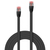 Lindy 1m Cat.6 U/FTP Flat Cable, Black