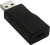 ROLINE 12.03.2995 tussenstuk voor kabels USB 3.1 Typ A USB 3.1 Typ C Zwart
